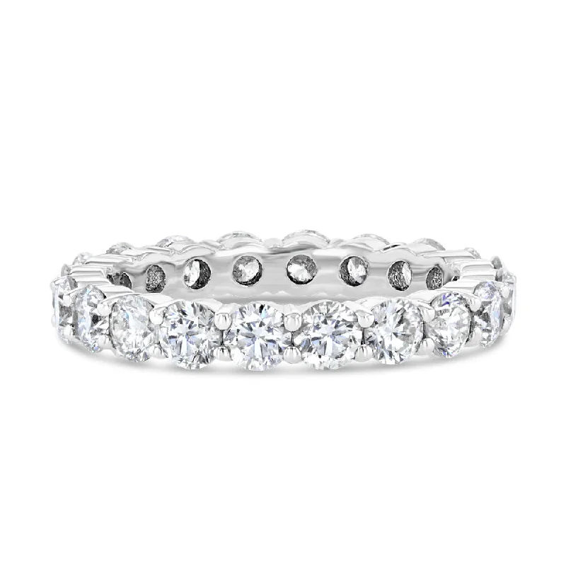 Dainty Floral Jewelry For Feminine Elegance Endless Diamond Eternity Band