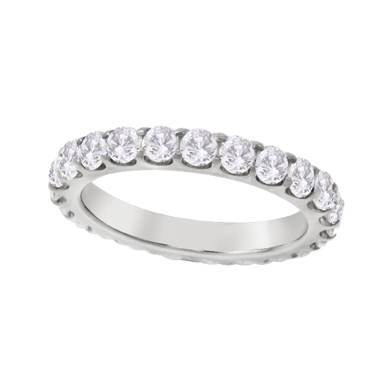 Luxury Jewelry Now At Special Promotional Rates Shared Prong Round Diamond Eternity Wedding Band 2.7mm