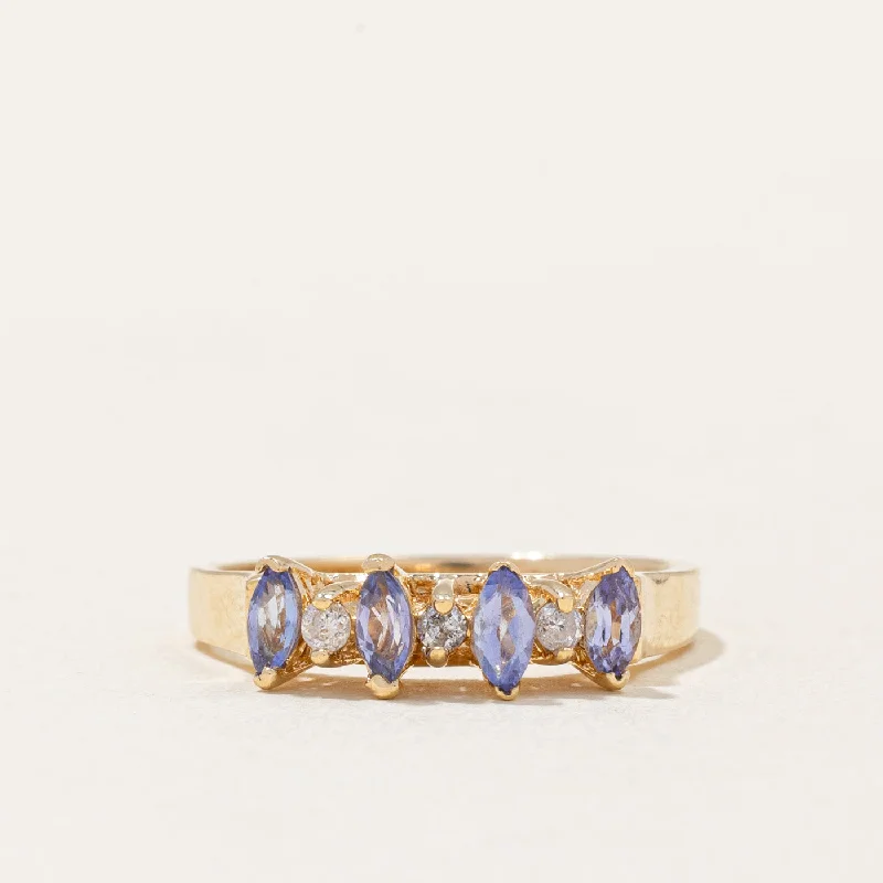 Handcrafted Beauty At Affordable Prices Tanzanite & Diamond Cocktail Ring | 0.24ctw, 0.06ctw | SZ 5 |