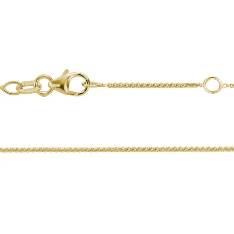 Your Perfect Accessory At The Perfect Price 14k Gold Adjustable Wheat Chain 16-18"