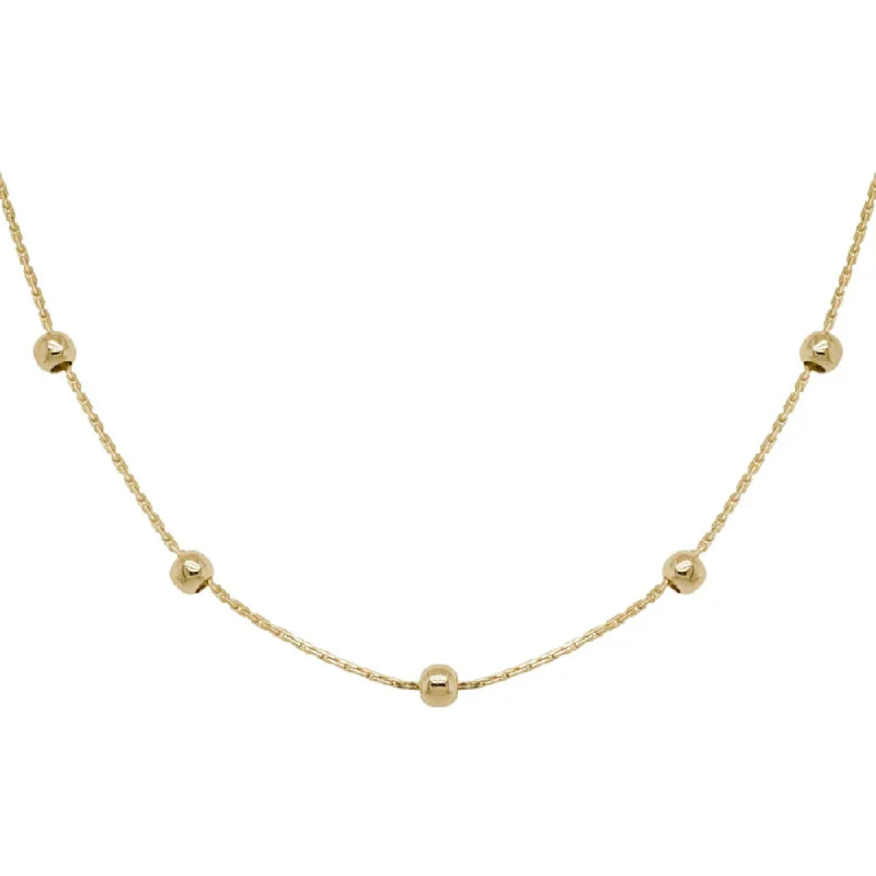 Unmissable Jewelry Discounts – Elevate Your Look For Less 14k Gold Beaded Chain 16"