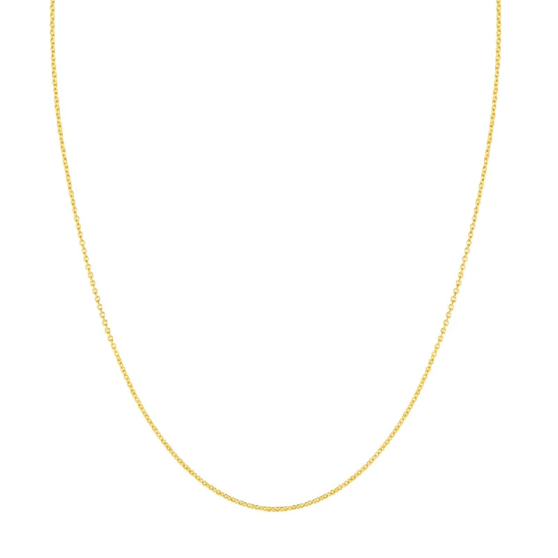 Seasonal Jewelry Deals – Elevate Your Style 14k Gold Cable Chain 1.5mm 18"