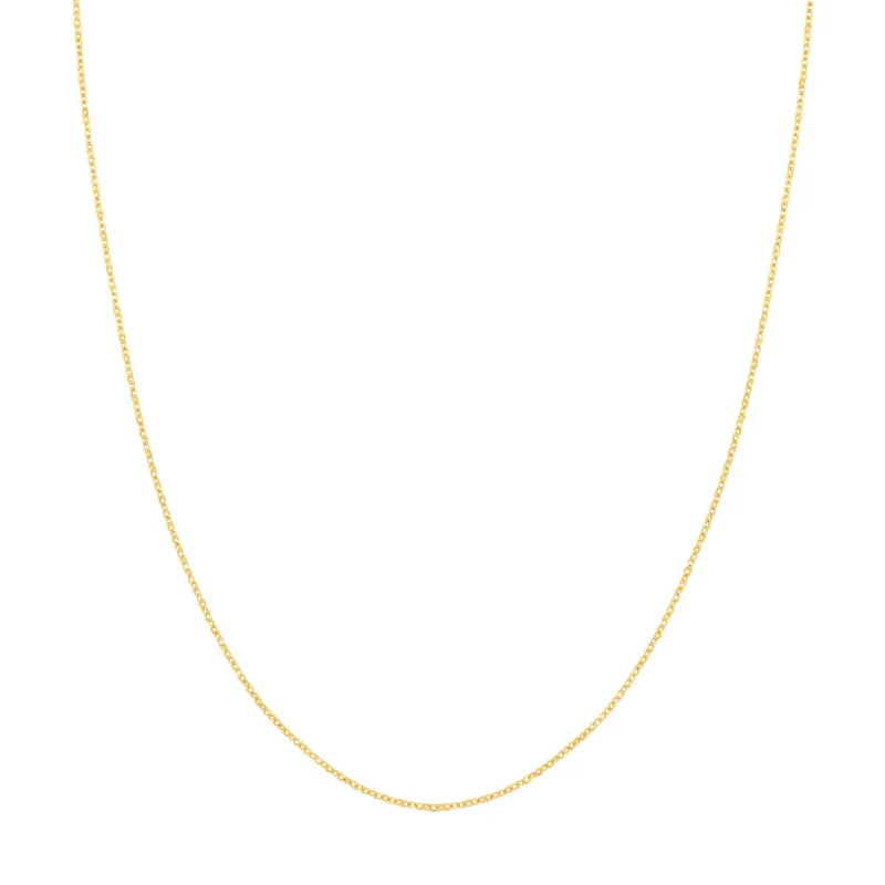 Unmissable Deals On Handmade Jewelry Collections 14k Gold Diamond-Cut Cable Chain 18"