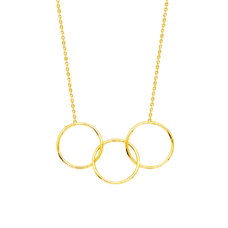 Personalized Jewelry Sale – Unique Pieces At Great Prices 14k Gold Triple Circle Necklace