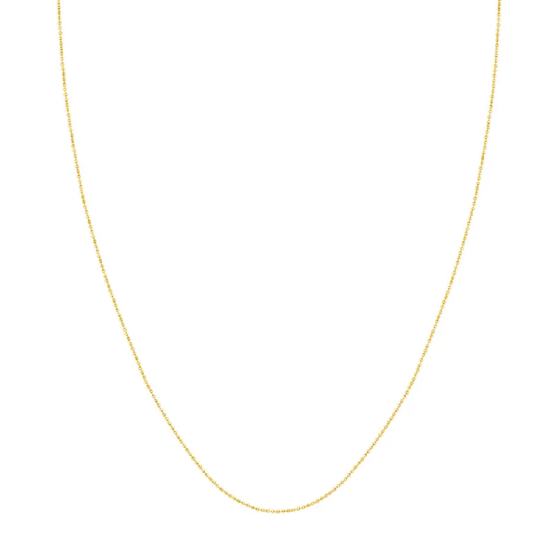 The Perfect Jewelry Piece At The Perfect Discount 14k Yellow Gold 22" Adjustable Cable Chain