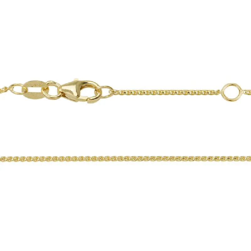 Chic And Stylish Jewelry At Discounted Prices 14k Yellow Gold Diamond Cut Wheat Chain 18-20"