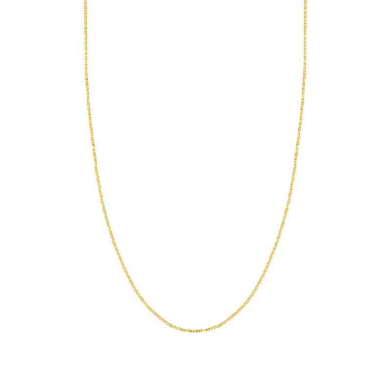 Best Jewelry Sale Prices – Limited-Time Offer 14kt Gold Box Chain, 22 Inches