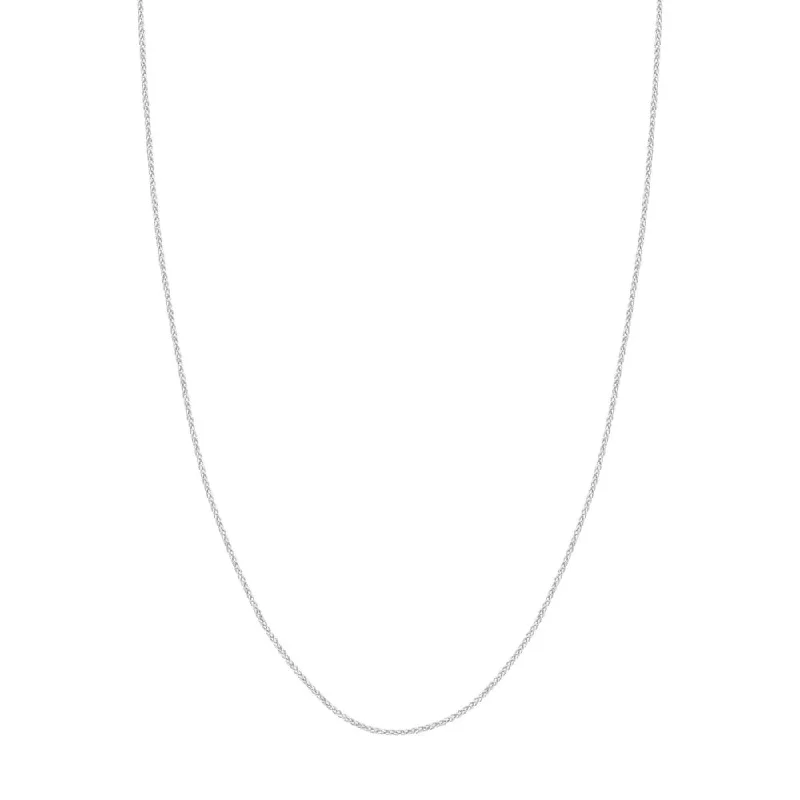 High-Quality Jewelry At A Fraction Of The Cost 14kt White Gold 1.65mm Wheat Chain