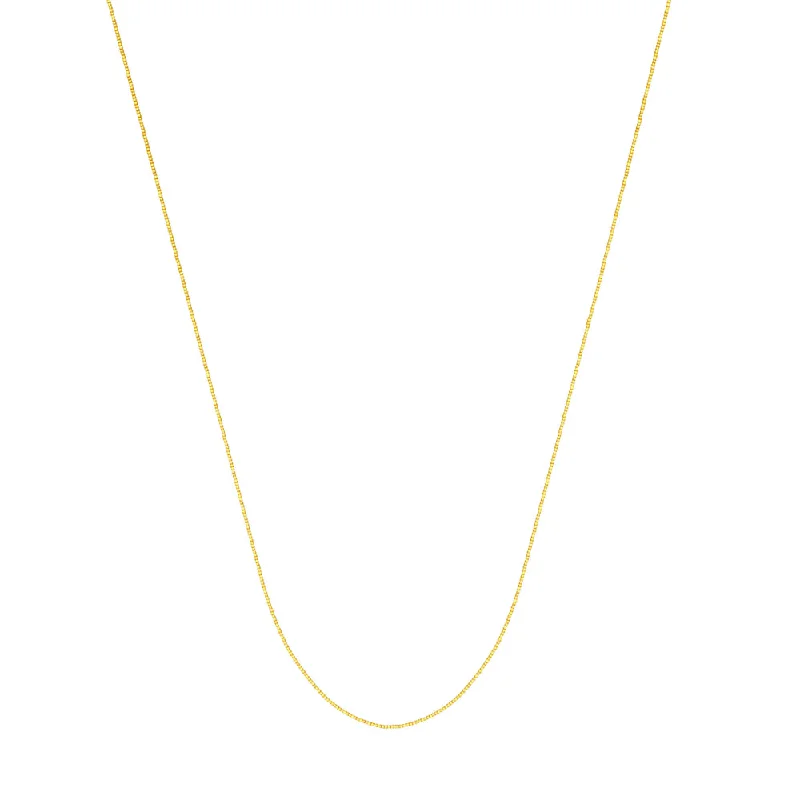 Jewelry Clearance Sale – Final Reductions 14kt Yellow Gold .55mm Box Chain