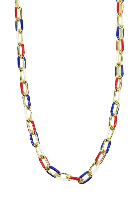 Accessorize For Less – Luxury Jewelry At Affordable Prices The Lennox Necklace - Red, White & Blue