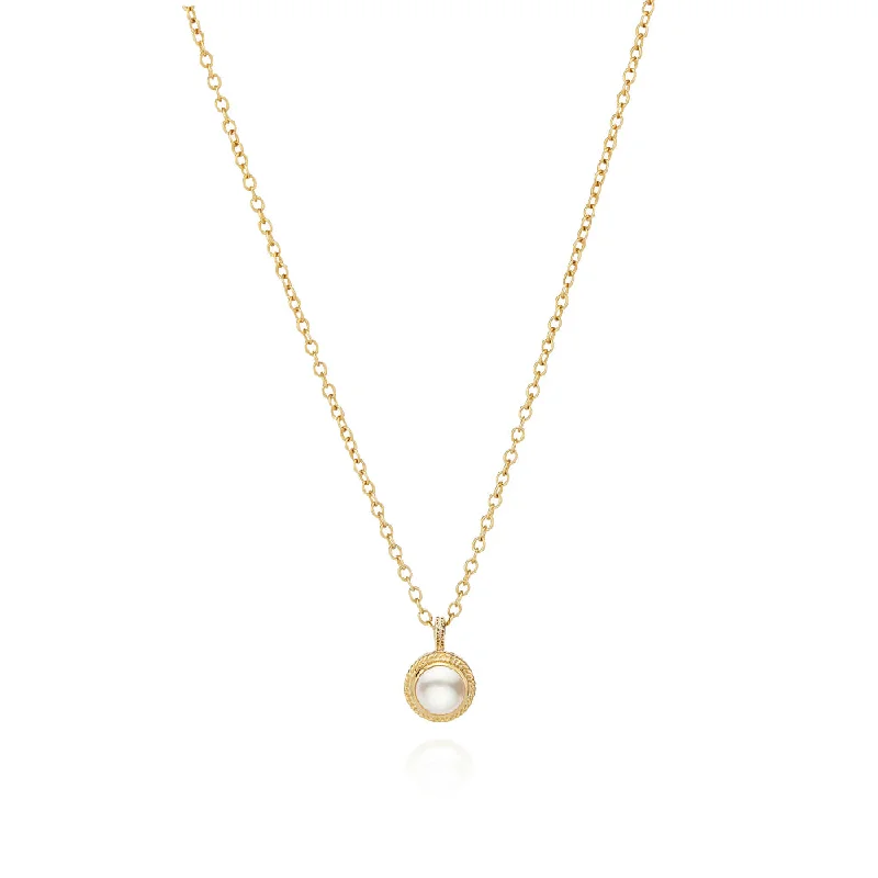 Your Dream Jewelry At Dream Prices Anna Beck Pearl Circle Drop Necklace