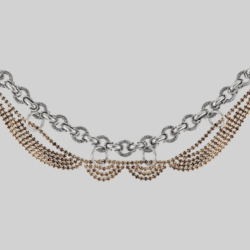 Make Every Moment Shine – Jewelry Discounts Available AWE. Chunky Dazzle Chain Collar - Silver