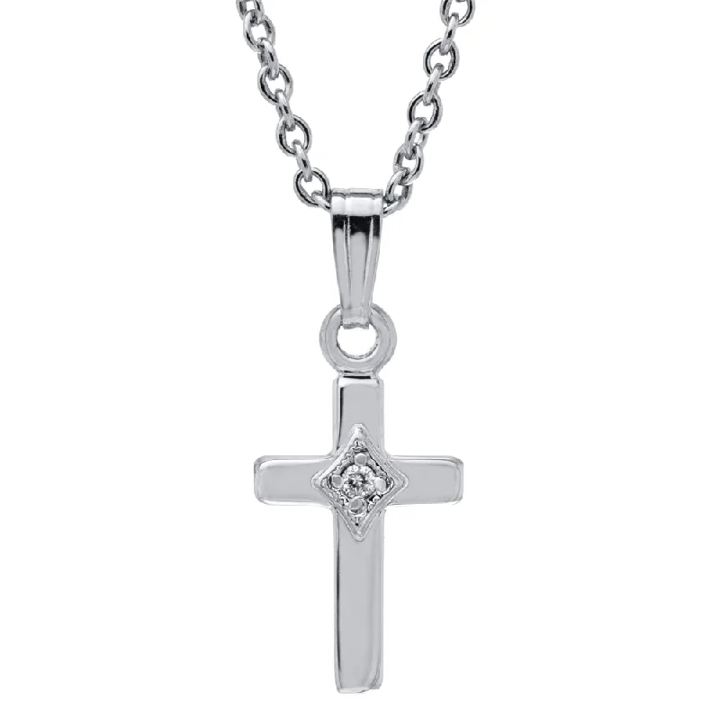 Versatile Layering Jewelry For Effortless Chic Children's Sterling Silver Cross Necklace