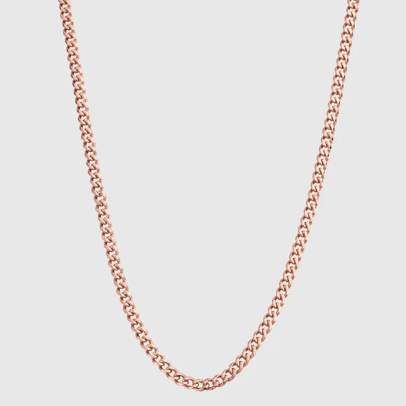 Flash Jewelry Sale – Get Stunning Pieces At Low Prices Cuban (Rose Gold) 4mm