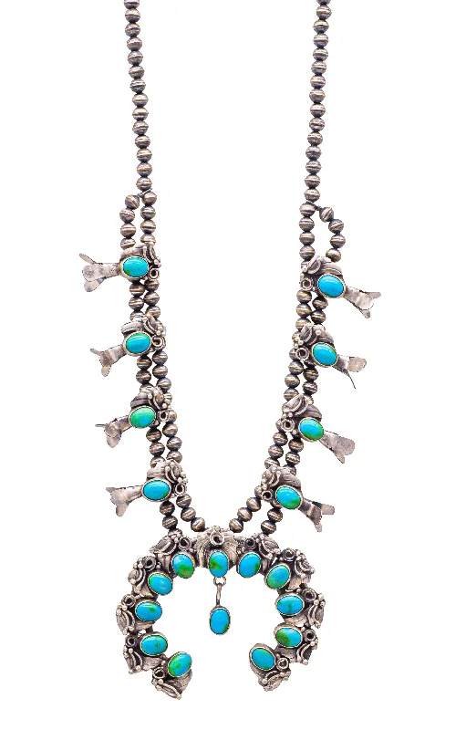 Celebrate With Sparkle – Jewelry Sale Now Live Sonoran Gold Turquoise Squash Blossom Necklace | Elain Becenti