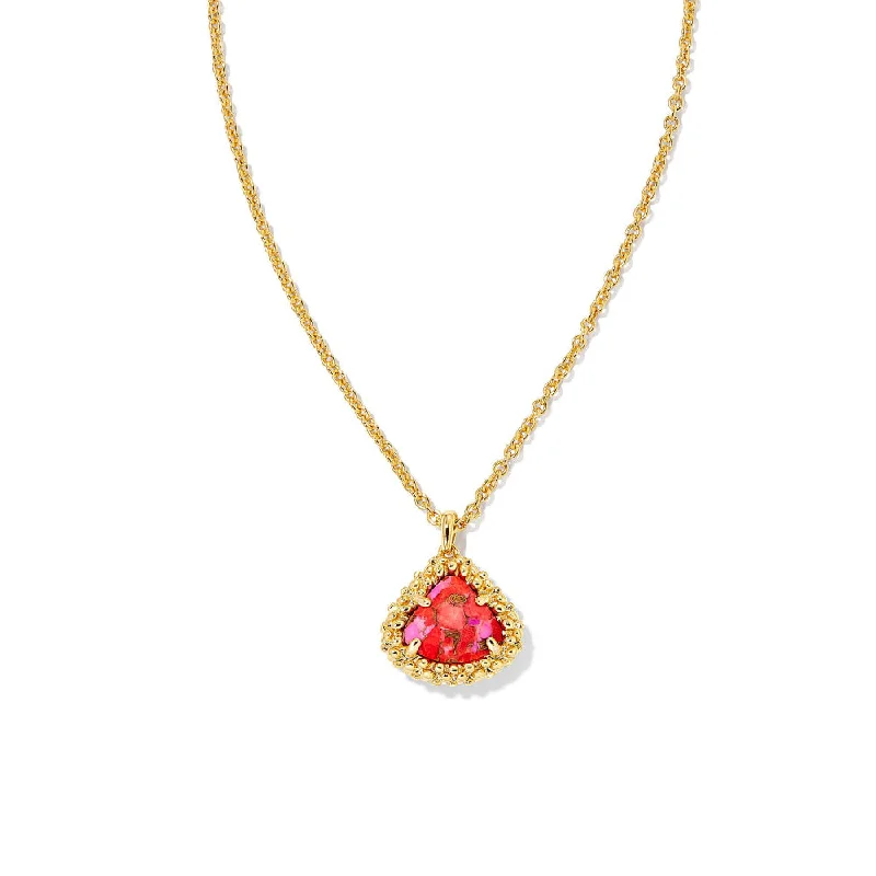 Limited-Time Offer On Premium Jewelry Collections Kendra Scott Framed Kendall Gold Short Pendant Necklace