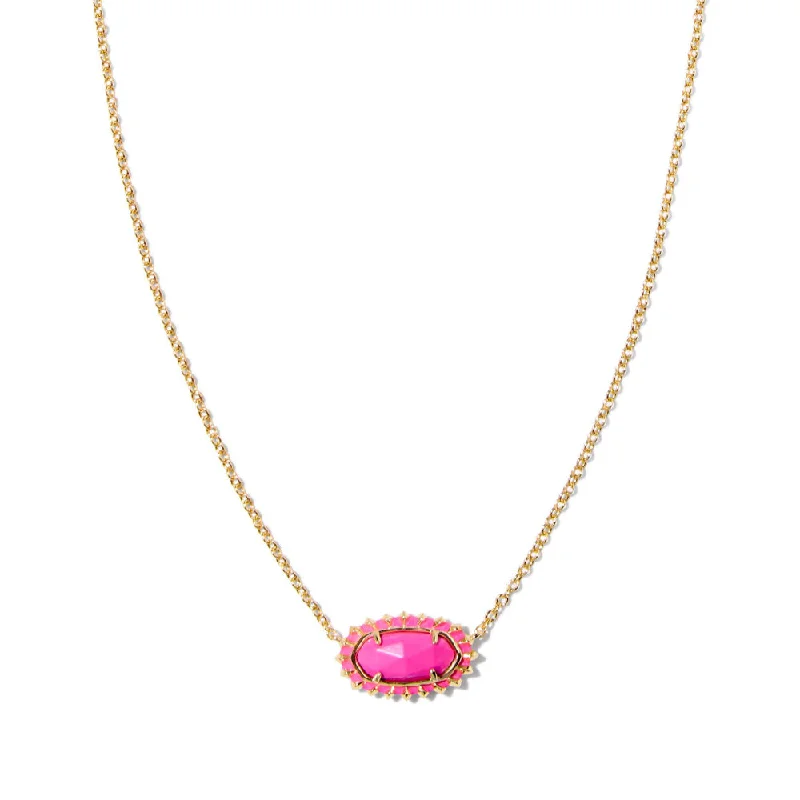 Elegant Jewelry, Exclusive Prices – Shop Now Kendra Scott Elisa Color Burst Frame Short Pendant Necklace