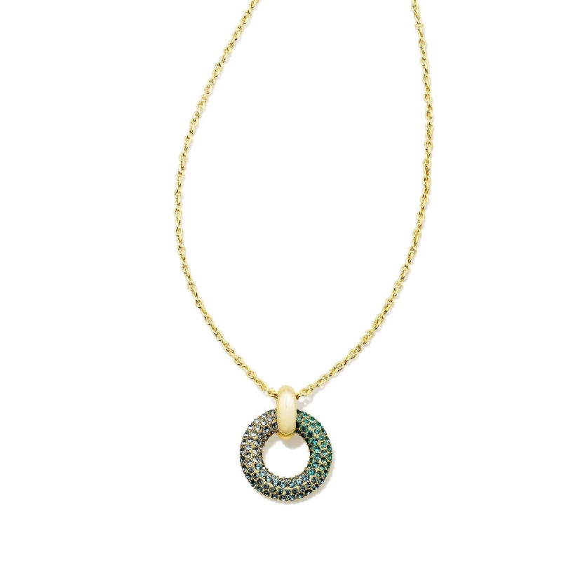 Shop Dazzling Jewelry At The Best Prices Kendra Scott Mikki Pave Pendant Necklace Gold