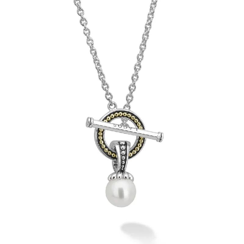 Gorgeous Jewelry, Limited-Time Savings Lagos Luna Pearl Toggle Pendant Necklace