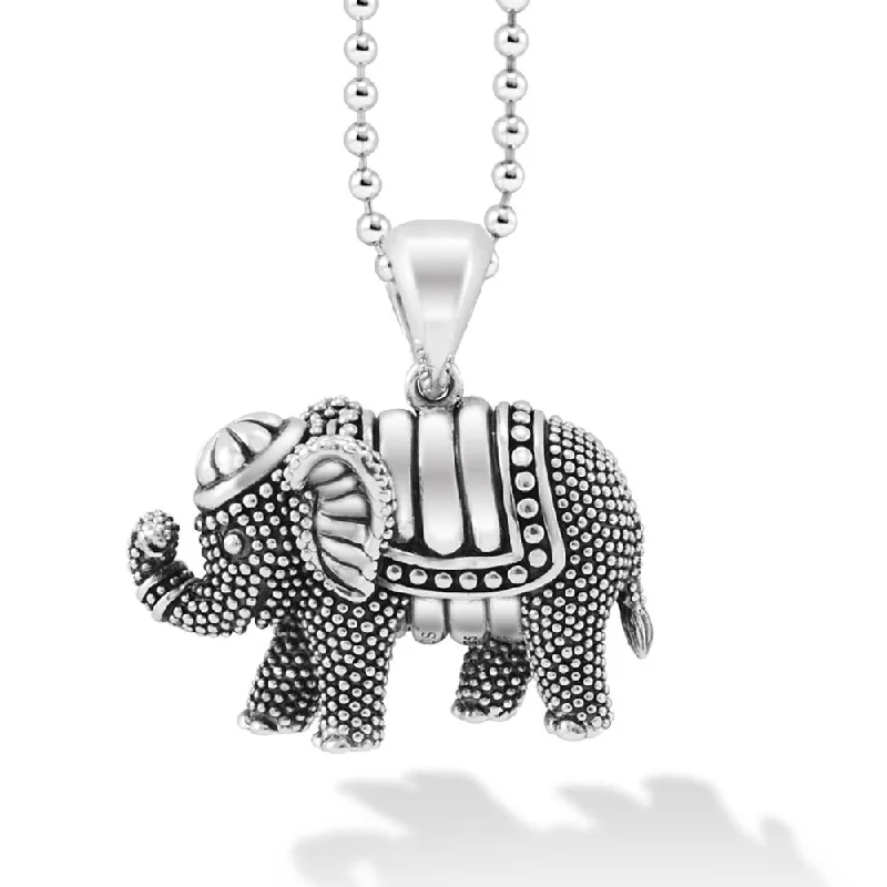 Elegant Jewelry, Affordable Luxury – Shop Now Lagos Sterling Silver Elephant Pendant Necklace