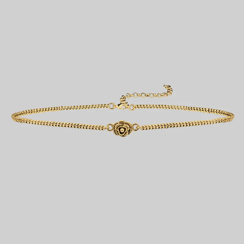 Affordable Glamour – Must-Have Jewelry At Special Rates MAE. Little Rose Gold Chain Choker