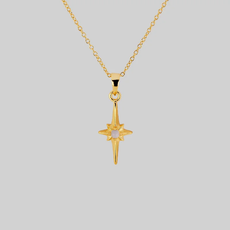 Celebrate Every Occasion With Sparkling Savings NOVA. Star Flare Opalite Necklace - Gold