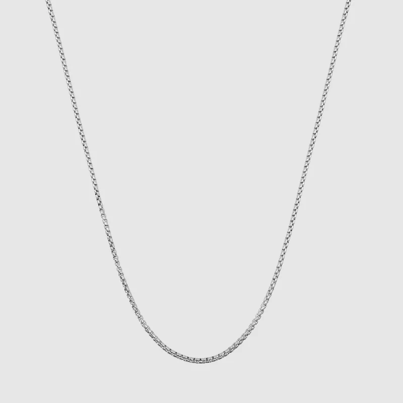 Shop Trending Jewelry With Exclusive Savings Round Box Chain (Silver) 2mm