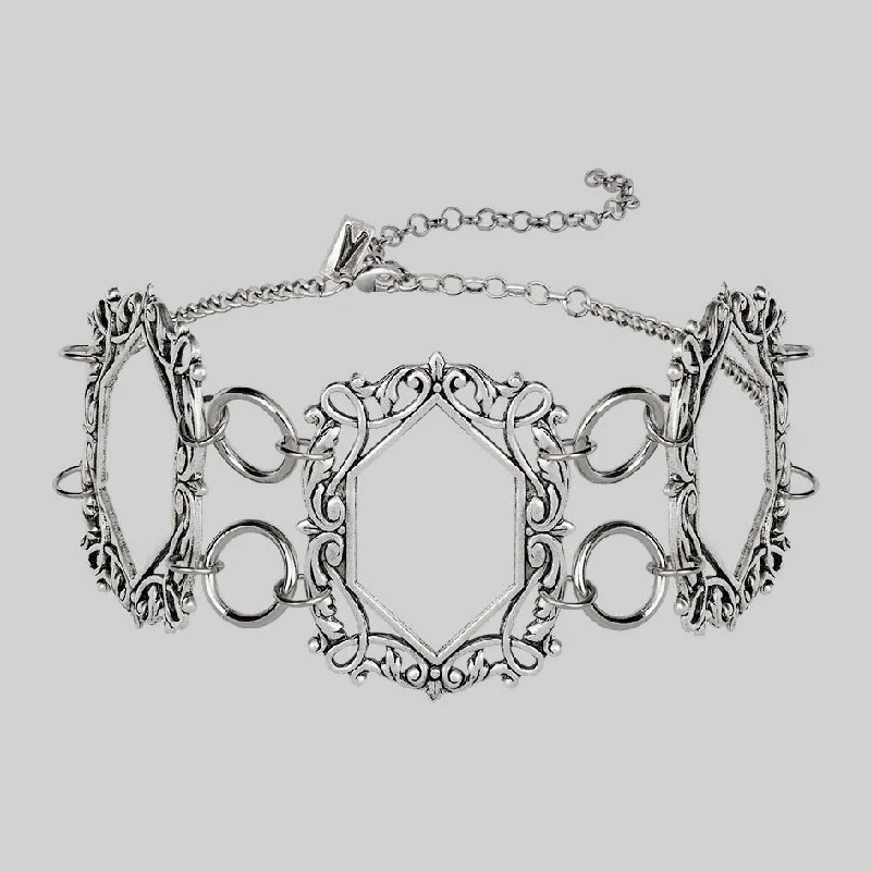 Shop Signature Jewelry Styles At Exclusive Prices SANSA. Vampesque Gothic Caged Choker - Silver