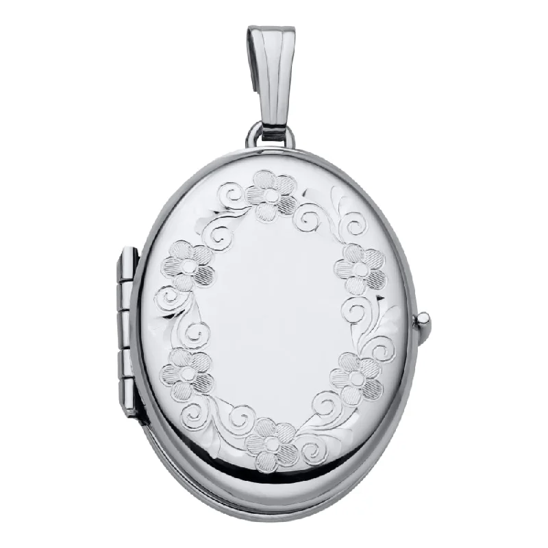 Chic And Stylish Jewelry At Discounted Prices Sterling Silver 4 Picture Locket Necklace 18"