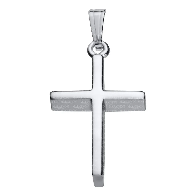 Sparkle On A Budget – Fine Jewelry For Less Sterling Silver Cross Pendant Necklace, 18"