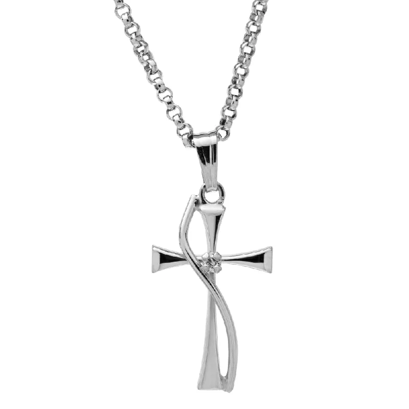 Fine Jewelry, Limited-Time Offers Available Sterling Silver Cross Pendant Necklace