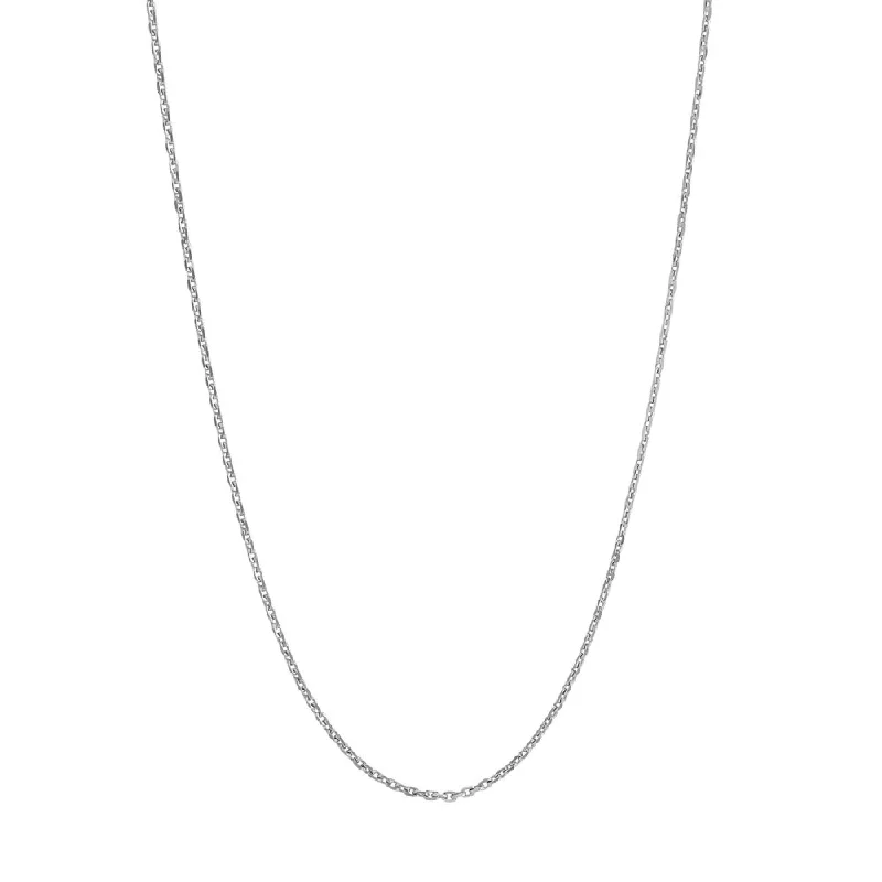 Luxury Jewelry At Unbeatable Discounts Sterling Silver Diamond-Cut Cable Chain