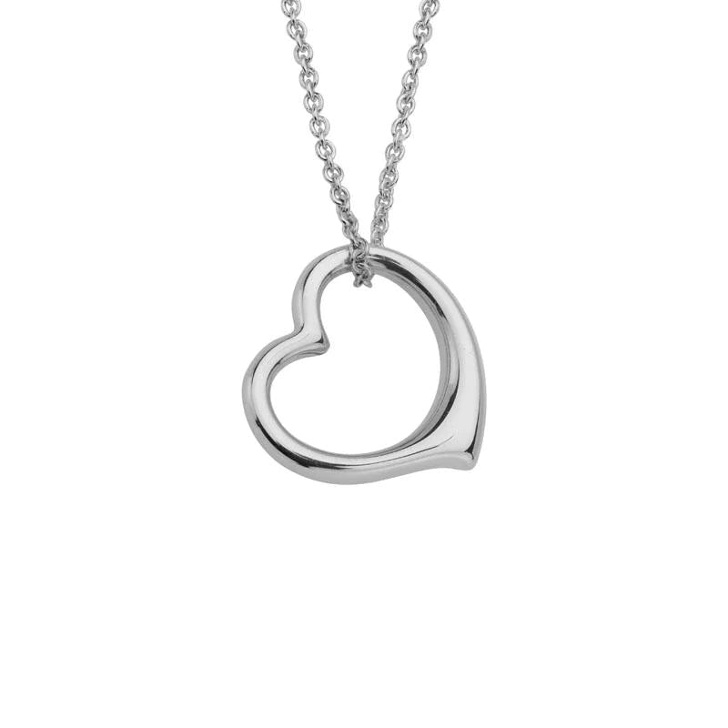 Shop Stylish Jewelry Now And Save Big Sterling Silver Floating Open Heart Necklace