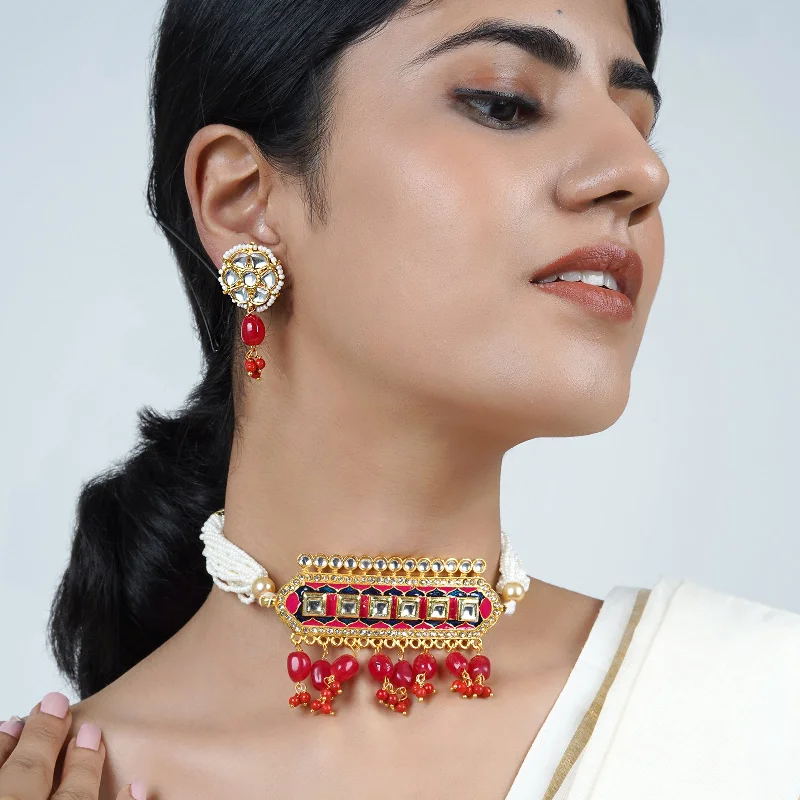 Luxury Jewelry Sale – Sparkle For Less Teejh Akruti Pink Necklace Set