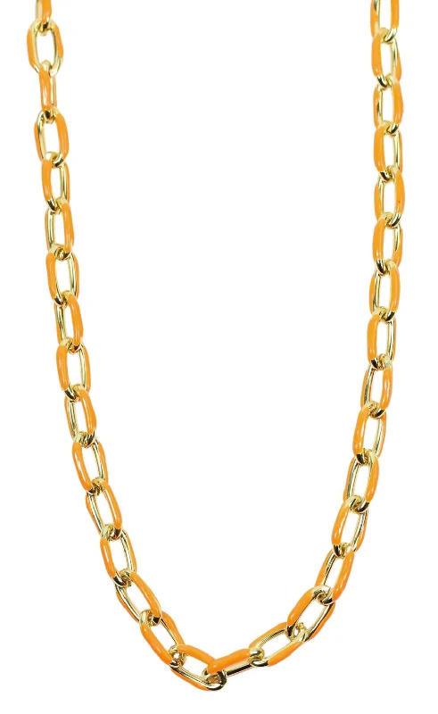 Exclusive Online Discounts On Stylish Jewelry The Lennox Necklace - Orange