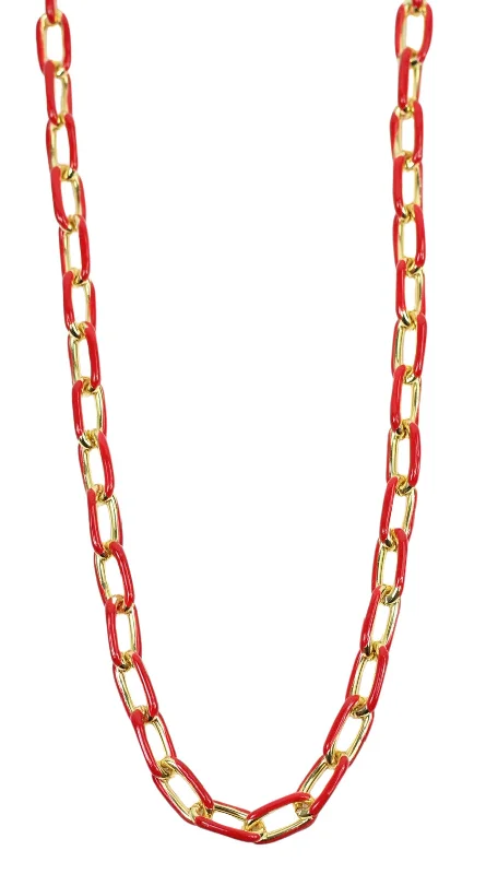 Special Offers On Handcrafted And Designer Jewelry The Lennox Necklace - Red