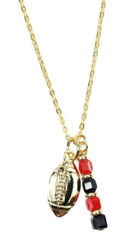 Bold And Beautiful Jewelry Now At Irresistible Prices The Touchdown Necklace - Black + Red