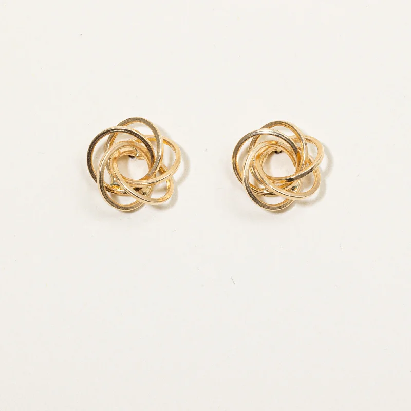 Exclusive Jewelry Bundles At Discounted Prices 14k Yellow Gold Knot Earrings