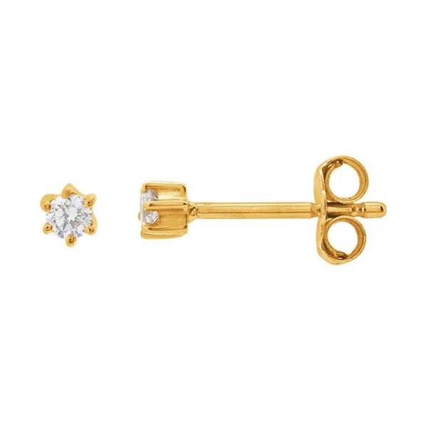 Big Savings On Your Favorite Jewelry Pieces 14K Yellow Gold Petite Lab-Grown Diamond Stud Earrings