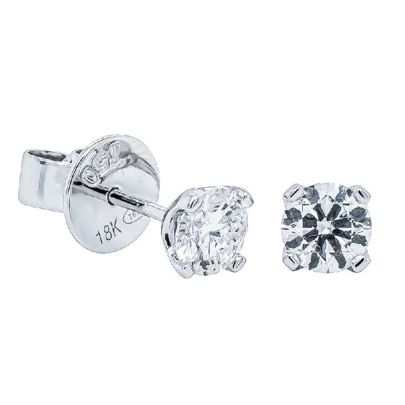 Luxury Meets Affordability – Jewelry Sale Now Live 18ct White Gold 1.00ct Diamond Blossom Stud Earrings