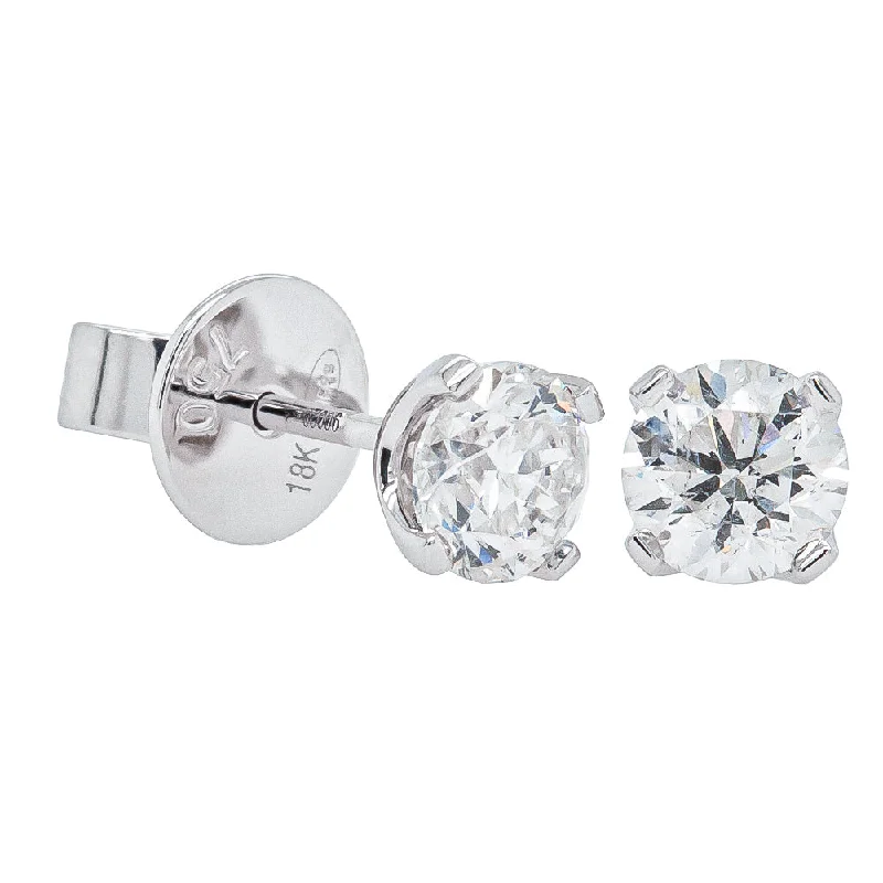 Unique Jewelry For Less – Shop The Sale Now 18ct White Gold 1.40ct Diamond Blossom Stud Earrings