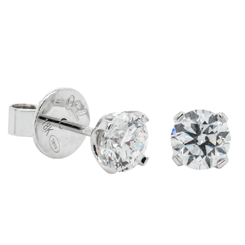 Best Jewelry Sale – Shop Exclusive Designs Now 18ct White Gold 1.40ct Diamond Blossom Stud Earrings