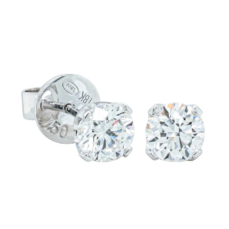 Fashion-Forward Jewelry At Incredible Prices 18ct White Gold 1.40ct Diamond Blossom Stud Earrings