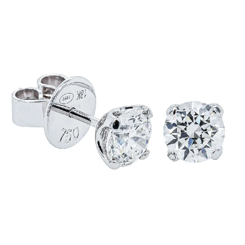 Your Dream Jewelry At Dream Prices 18ct White Gold 1.48ct Diamond Blossom Stud Earrings