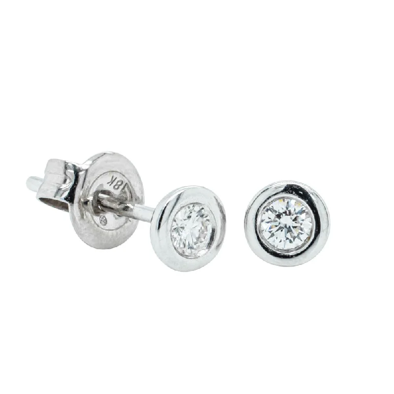 Make Every Moment Shine – Jewelry Discounts Available 18ct White Gold .12ct Diamond Stud Earrings