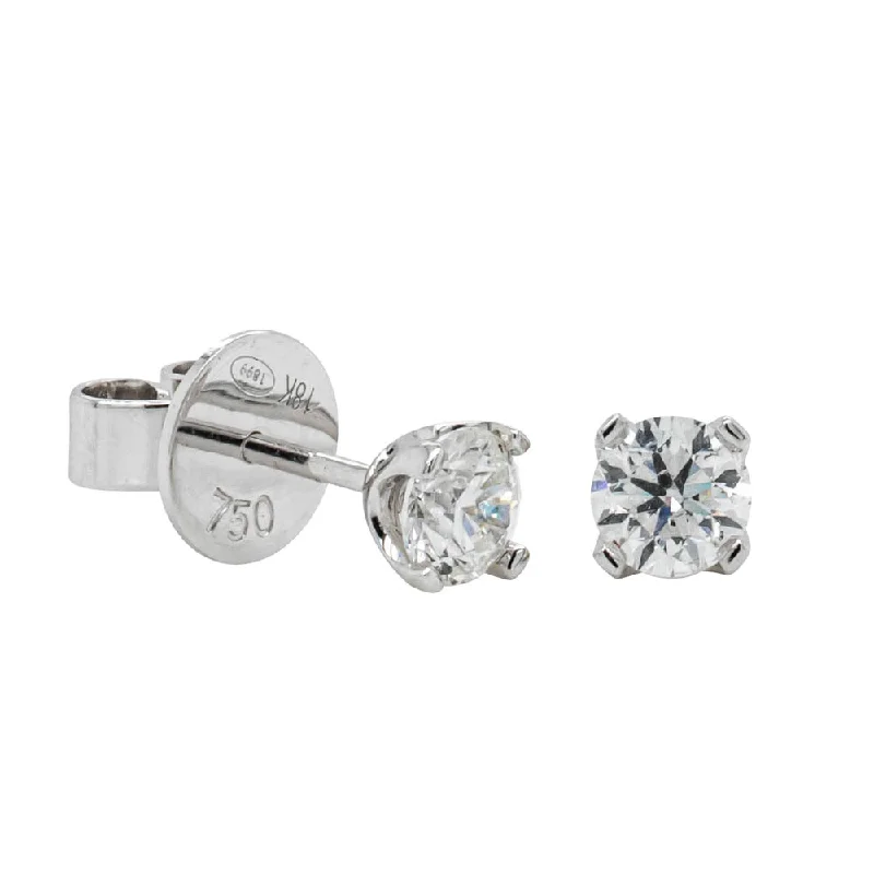 Fashion-Forward Jewelry At Exclusive Discounts 18ct White Gold .80ct Diamond Blossom Stud Earrings