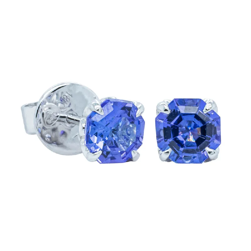 Limited-Time Jewelry Sale – Don't Miss Out On Dazzling Discounts 18ct White Gold Tanzanite Octavia Stud Earrings