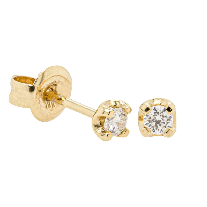 Flash Jewelry Sale – Get Stunning Pieces At Low Prices 18ct Yellow Gold .12ct Diamond Stud Earrings