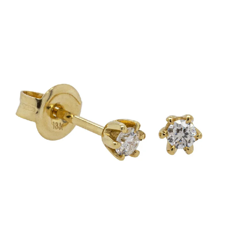 Exclusive Jewelry Sale Event – Shop Now 18ct Yellow Gold .12ct Diamond Stud Earrings