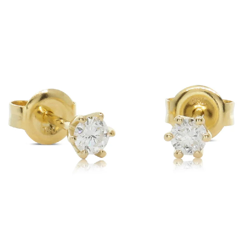 Unmissable Jewelry Sale – Shop Before It's Too Late 18ct Yellow Gold .25ct Diamond Stud Earrings